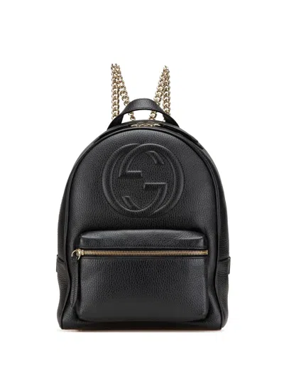 Pre-owned Gucci 2000-2015 Soho Leather Chain Backpack