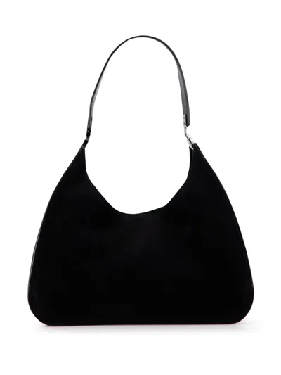 Pre-owned Gucci 2000-2015 Suede Shoulder Bag In Black