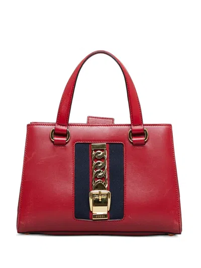 Pre-owned Gucci 2000-2015 Sylvie Two-way Handbag In Red