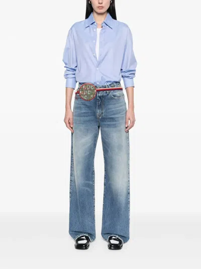 Pre-owned Gucci 2000-2015 Yuko Higuchi Childrens Gg Supreme Belt Bag In Brown