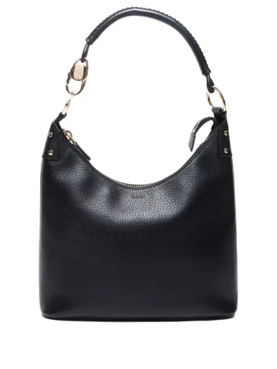 Pre-owned Gucci 2000-2020 Leather Shoulder Bag In Black
