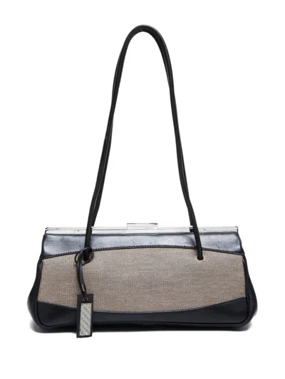 Pre-owned Gucci 2000-2020 Leather Shoulder Bag In Black