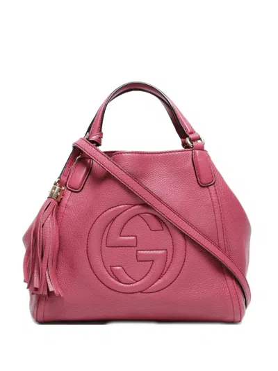 Pre-owned Gucci 2000-2020 Soho Two-way Shoulder Bag In Pink