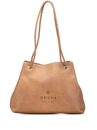 Pre-owned Gucci 2000-2025 Medium Leather Gifford Tote Bag