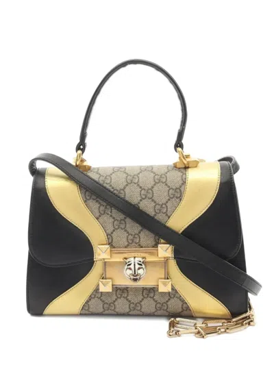 Pre-owned Gucci 2000 Osiride Handbag In Black