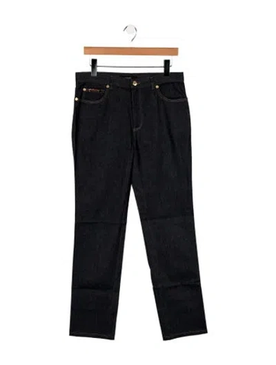 Pre-owned Gucci 2000 Straight Leg Jeans In Blue