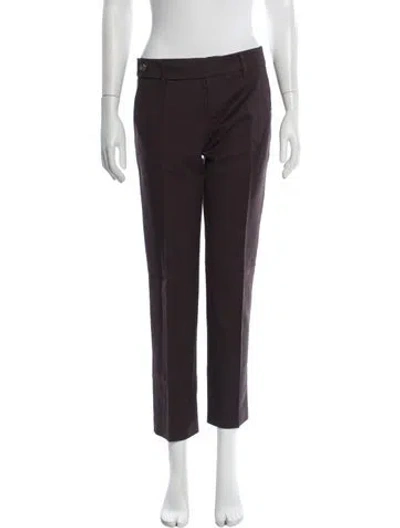 Pre-owned Gucci 2000's Straight Leg Pants In Brown
