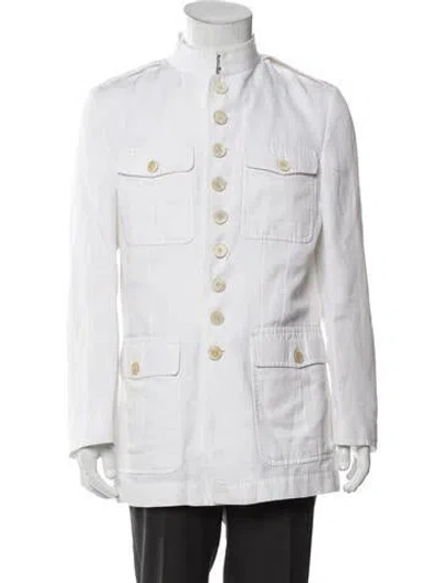 Pre-owned Gucci 2000's Utility Jacket In White
