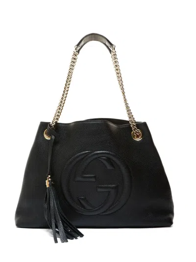 Pre-owned Gucci 2000-2010s Soho Chain Shoulder Bag In Black
