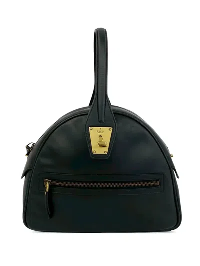 Pre-owned Gucci 2000-2015 Calfskin Handbag In Black