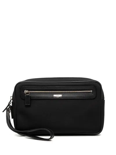 Pre-owned Gucci 2000-2015 Canvas Clutch Bag In Black