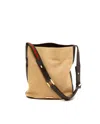 Gucci 2000-2015 Canvas Web Shoulder Bag In Beige