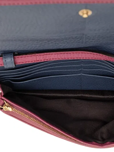 Pre-owned Gucci 2000-2015 Dollar Calfskin Swing Wallet On Strap Crossbody Bag In Pink