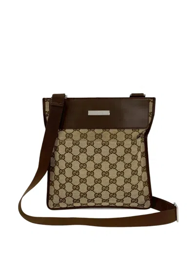 Pre-owned Gucci 2000-2015 Gg Canvas Crossbody Bag In Neutral