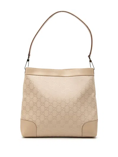 Pre-owned Gucci 2000-2015 Gg Canvas Shoulder Bag In Brown
