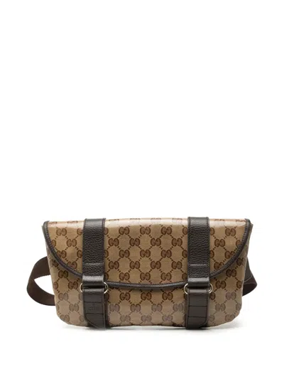 Pre-owned Gucci 2000-2015 Gg Crystal Belt Bag In Neutrals