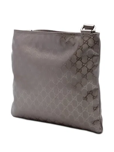 Pre-owned Gucci 2000-2015 Gg Imprime Crossbody Bag In Gold