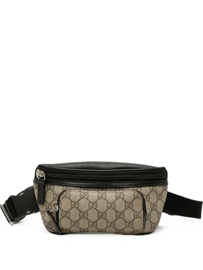 Pre-owned Gucci 2000-2015 Gg Supreme Belt Bag In Neutrals