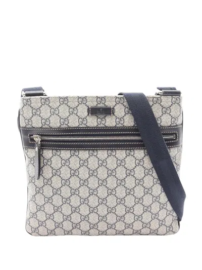 Pre-owned Gucci 2000-2015 Gg Supreme Crossbody Bag In Neutral