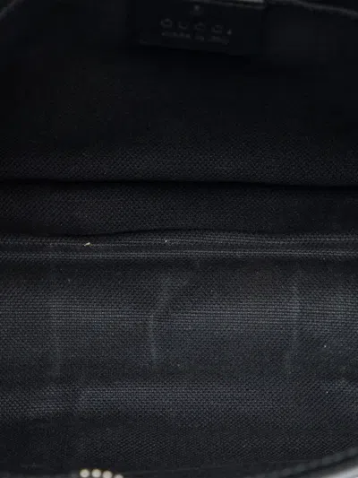 Pre-owned Gucci 2000-2015 Gg Supreme Web Clutch Bag In Black