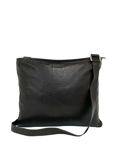 Pre-owned Gucci 2000-2015 Sima Crossbody Bag In Brown