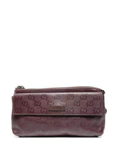 Pre-owned Gucci 2000-2015 Ssima Belt Bag In Purple