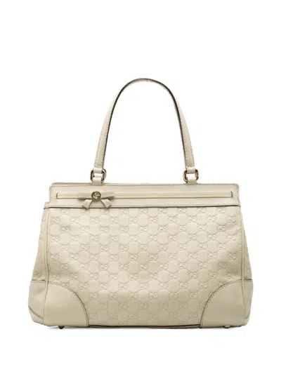 Pre-owned Gucci 2000-2015 Ssima Mayfair Tote Bag In Brown