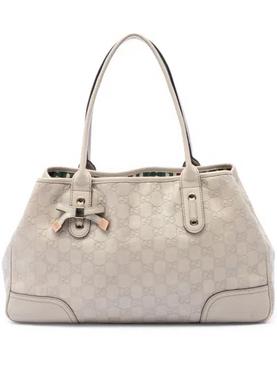 Pre-owned Gucci 2000-2015 Ssima Princy Tote Bag In Brown