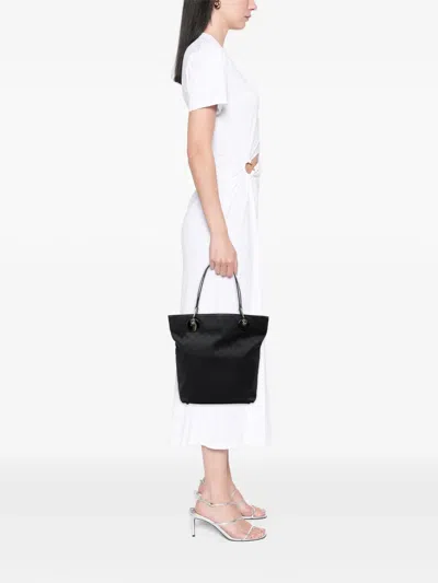 Pre-owned Gucci 2000-2015 Large Gg Canvas Eclipse Tote Bag In Black