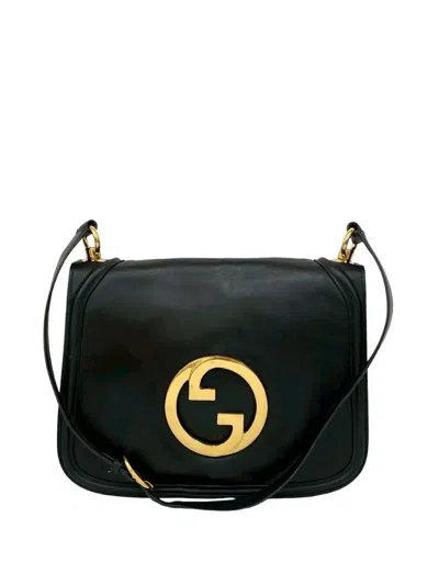 Pre-owned Gucci 2000-2015 Medium Calfskin Blondie Crossbody Bag In Black