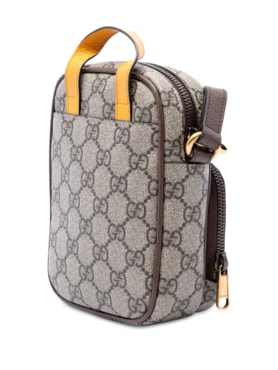 Pre-owned Gucci 2000-2015 Mini Gg Supreme Neo Vintage Satchel In Neutrals