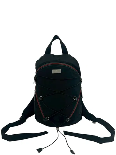 Pre-owned Gucci 2000-2015 Nylon Backpack In Black