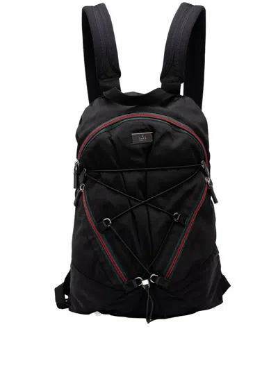Pre-owned Gucci 2000-2015 Nylon Web Backpack In Black