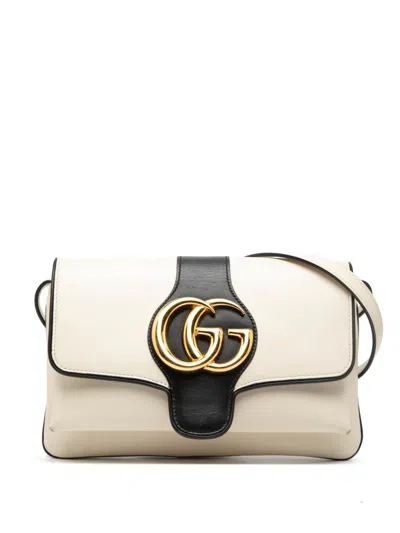 Pre-owned Gucci 2000-2015 Small Bicolor Leather Arli Crossbody Bag In Black