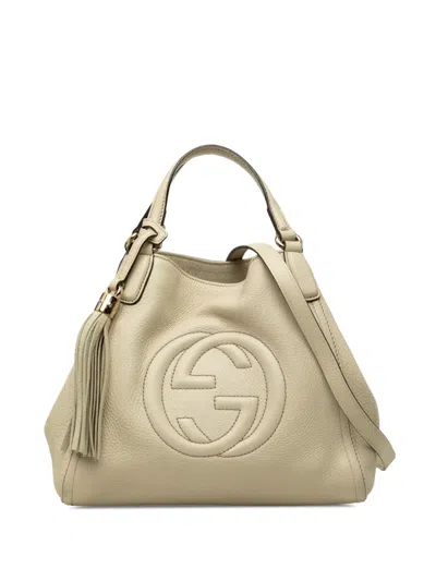 Pre-owned Gucci 2000-2015 Small Leather Soho Satchel In Brown