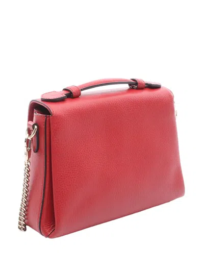 Pre-owned Gucci 2000-2016 Small Dollar Calf Interlocking G Satchel In Red