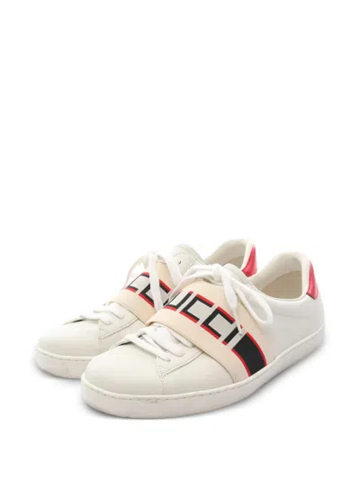 Pre-owned Gucci 2000s Ace Sneakers In White