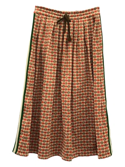 Pre-owned Gucci 2000s All-over Logo Skirt