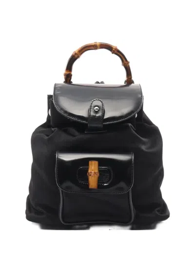 Pre-owned Gucci 2000s Bamboo Backpack