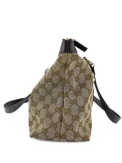 Pre-owned Gucci 2000s Gg Monogram Tote Bag In Neutrals