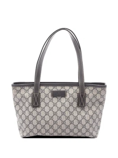 Pre-owned Gucci 2000s Gg Supreme Tote Bag In Neutral