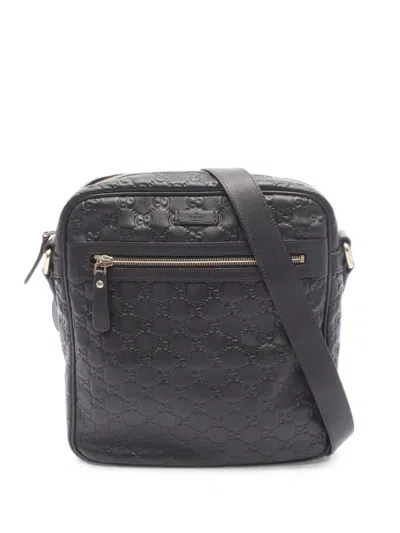 Pre-owned Gucci 2000s Ssima Cross Body Bag In Brown