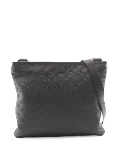 Pre-owned Gucci 2000s Ssima Messenger Bag In Brown
