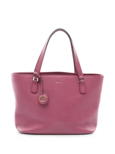 Pre-owned Gucci 2000s Interlocking G Tote Bag In Pink