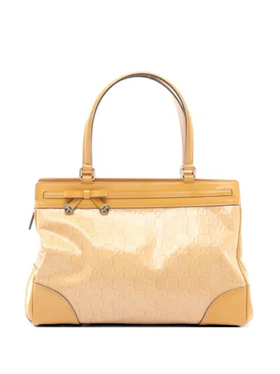 Pre-owned Gucci 2000s Mayfair Gg Pattern Tote Bag