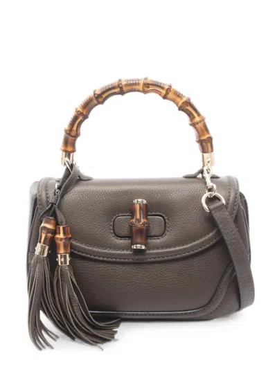 Pre-owned Gucci 2000s New Bamboo Tote Bag In Brown