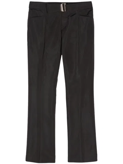 Pre-owned Gucci 2000s Pressed Crease Trousers In Brown