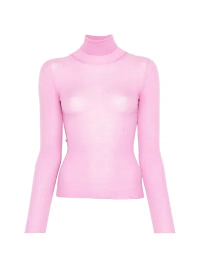 Pre-owned Gucci 2000s Roll-neck Sweater In Pink