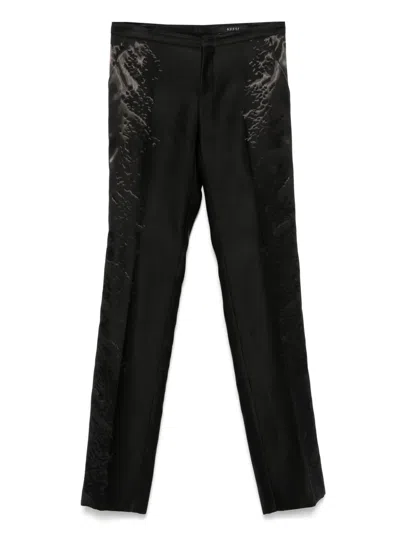 Pre-owned Gucci 2000s Satin-finish Trousers