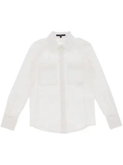 Pre-owned Gucci 2000s Semi-sheer Shirt In White